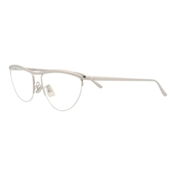 Bottega Veneta Womens Cat Eye Silver Silver Transparent Fashion Designer Eyewear - Picture 1 of 4